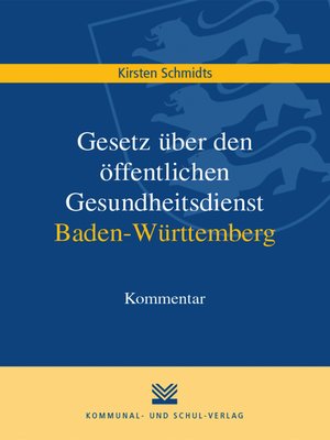cover image of Gesetz über den öffentlichen Gesundheitsdienst Baden-Württemberg